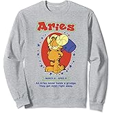 Garfield Aries Zodiac Sign Horoscope Humor Sweatshirt