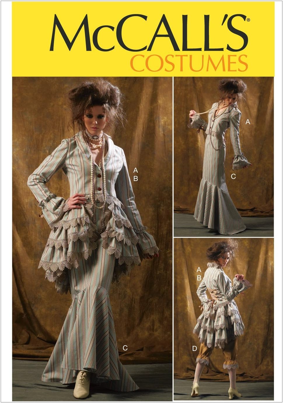 Amazon Mccall コスチューム ゴシック ロリータ 衣装型紙セット サイズ 12 14 16 18 コスプレ 仮装 通販