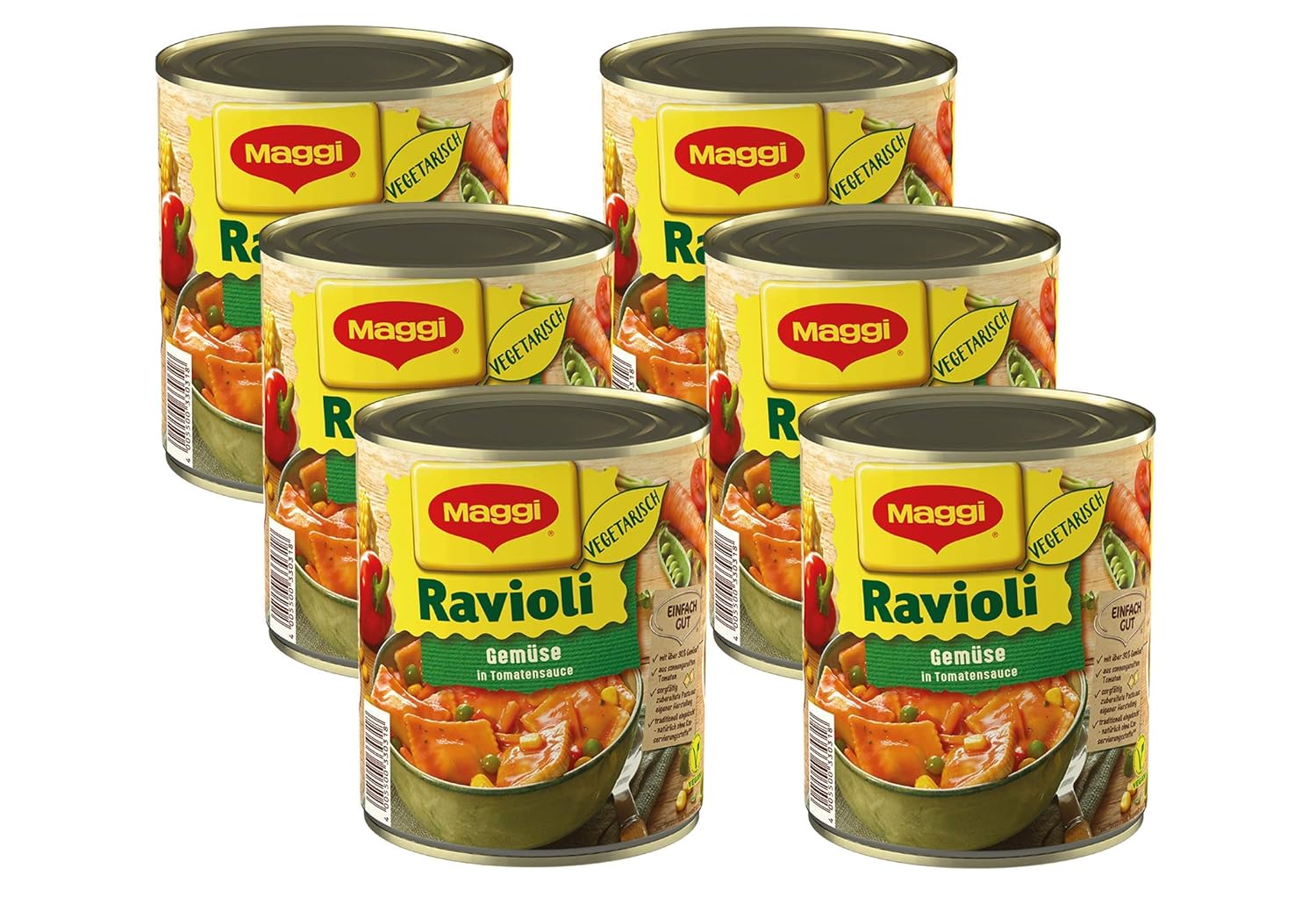 MAGGI Gemüse-Ravioli in Tomatensauce: Teigtaschen in fruchtiger Sauce - 