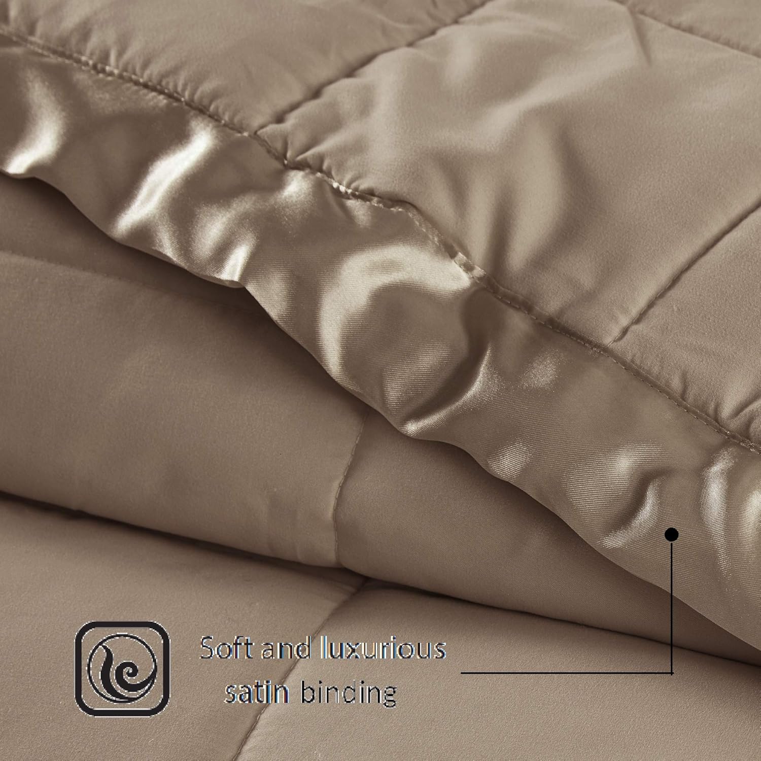Madison Park Down Alternative Blanket Hypoallergenic 3M Scotchgard Stain Resistant Bedroom Bedding, Standardsized Full/Queen, Windom Brown: Home & Kitchen