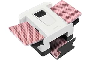 SirShop Automatic Card Shuffler for 1-2 Decks, Playing Card Shuffler with One-Press AUTO, Portable Card Shuffler Machine for Poker, Blackjack, Skip-Bo, Phase 10 and More