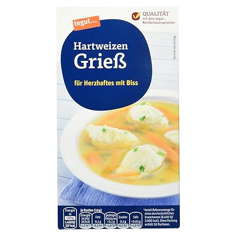 Tegut Hartweizengrieß, 500 g
