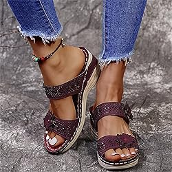 Black Sandals Women Wedge, Womens Sandals Platform