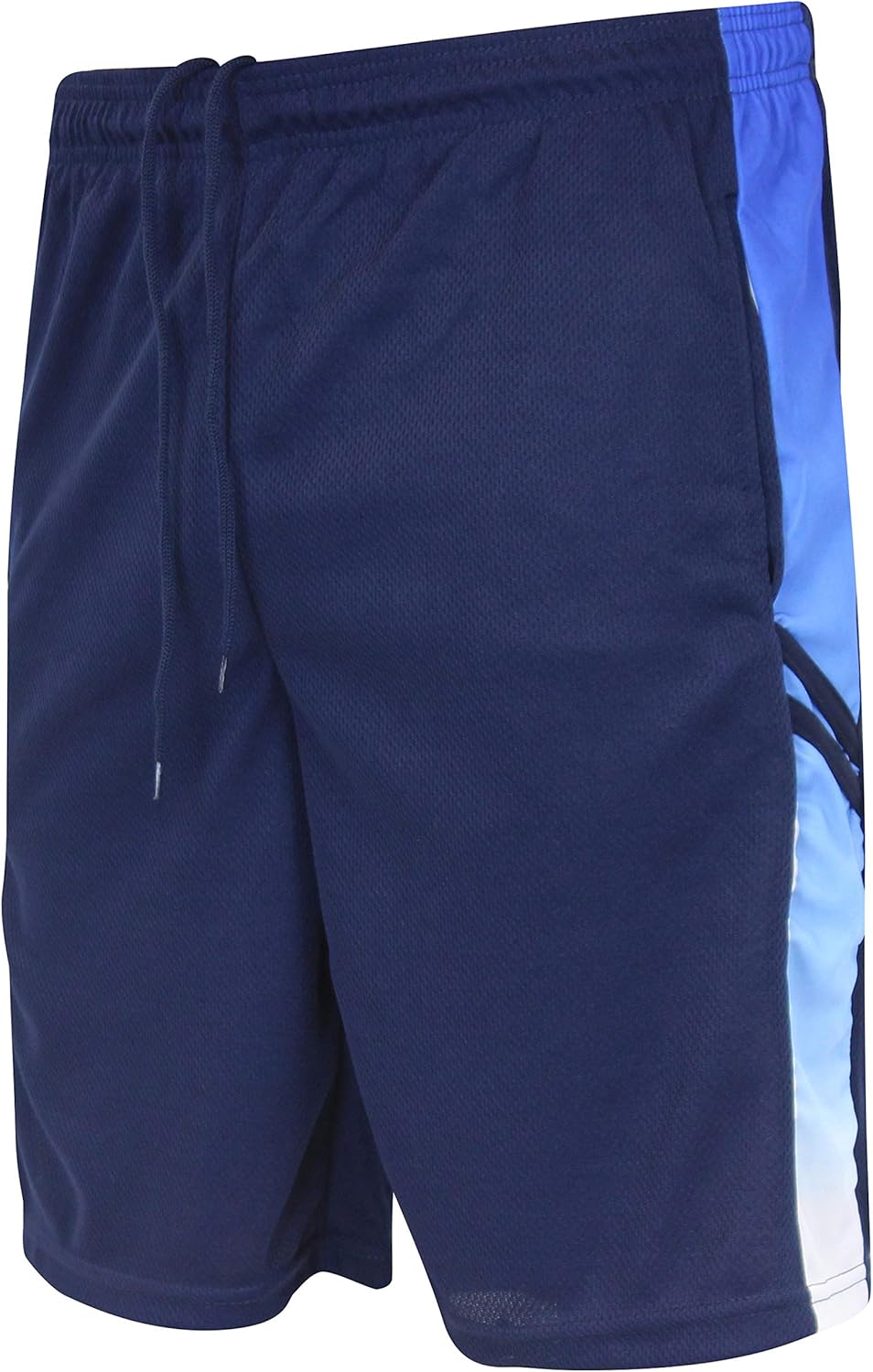 Real Essentials Boys' 5-Pack Mesh Active Athletic Performance Basketball Shorts with Pockets: Clothing