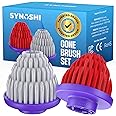 Synoshi PRO Cone Brush Heads Set (2 Units) for Electric Spin Scrubber Bathroom & Shower Cleaning Brush Universal Cleaning for