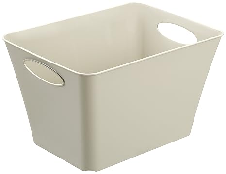 Rotho Living Aufbewahrungsbox 24 l, Kunststoff (PP), cappuccino, 24 Liter (43,1 x 32,1 x 26 cm)