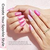 Modelones Gel Nail Polishes 6 Color Glitter Set Pink Sparkle 7ml Includes view 3