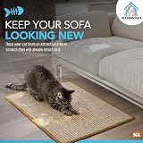 SOL Cat Scratching Mat 60x40cm Cat Scratcher Pads Durable Sisal Anti-Slip view 4
