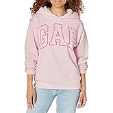 GAP womens Logo Sherpa Lined Hooded Sweatshirt