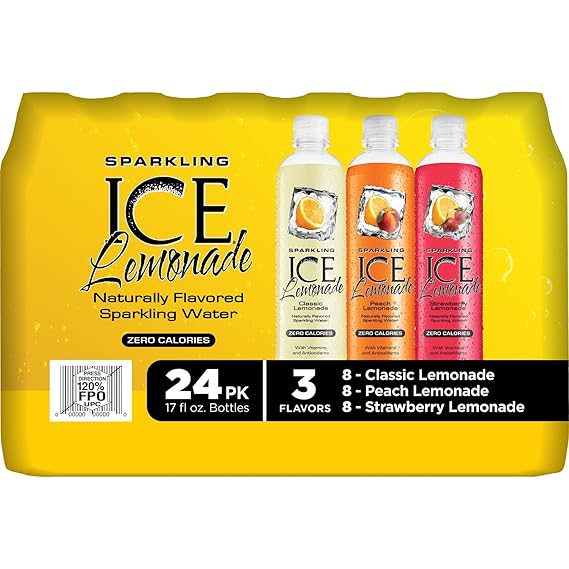 Amazon.com : Sparkling ICE Sparkling Lemonade, Variety Pack (17 oz., 24