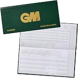 Gunn & Moore GM Cricket Scorebook Bowling Analysis Green Gold Logo 60 Innings view 1