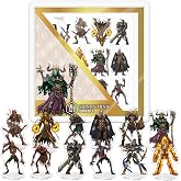 Skinny Minis Undead Miniatures Set, 12 Medium Flat Minis, D&amp;D Compatible 2D Miniatures for 5e &amp; Pathfinder TTRPG, Tabletop RPG Monster Minis for Dungeon Master Roleplaying Games