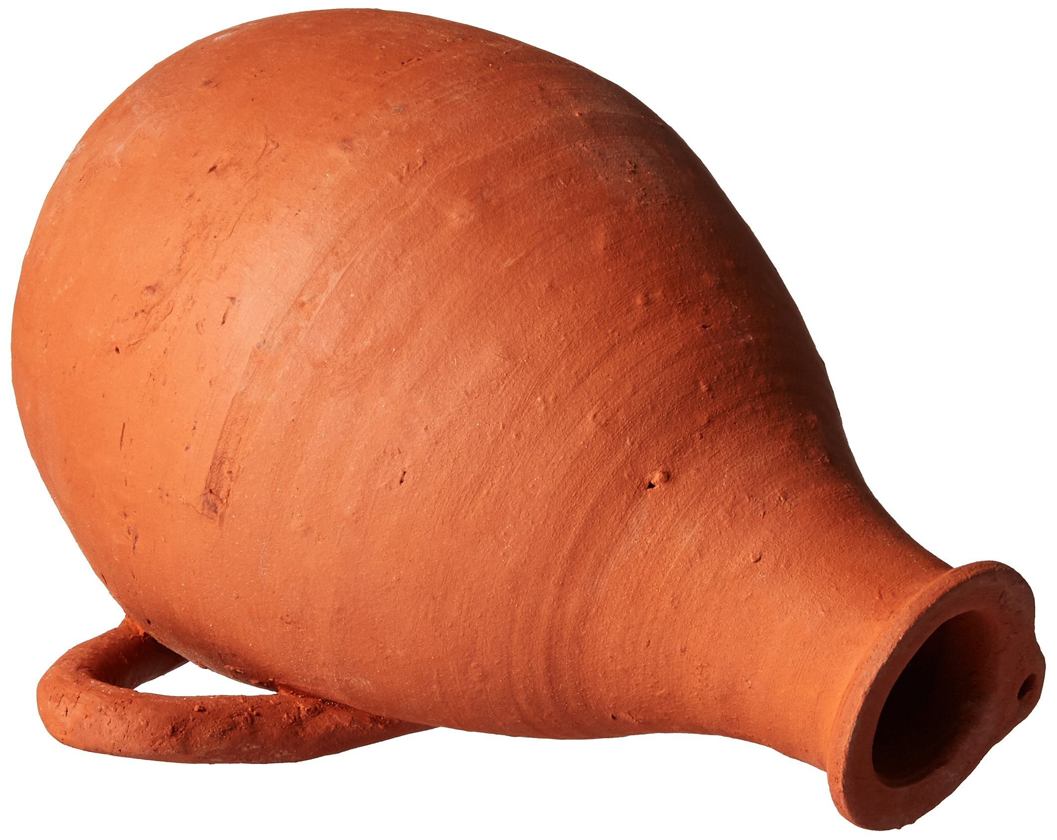 Esschert Design NK11 17 x 25 x 14cm Ceramic Tits/Sparrows Bird Nesting Bottle - Orange