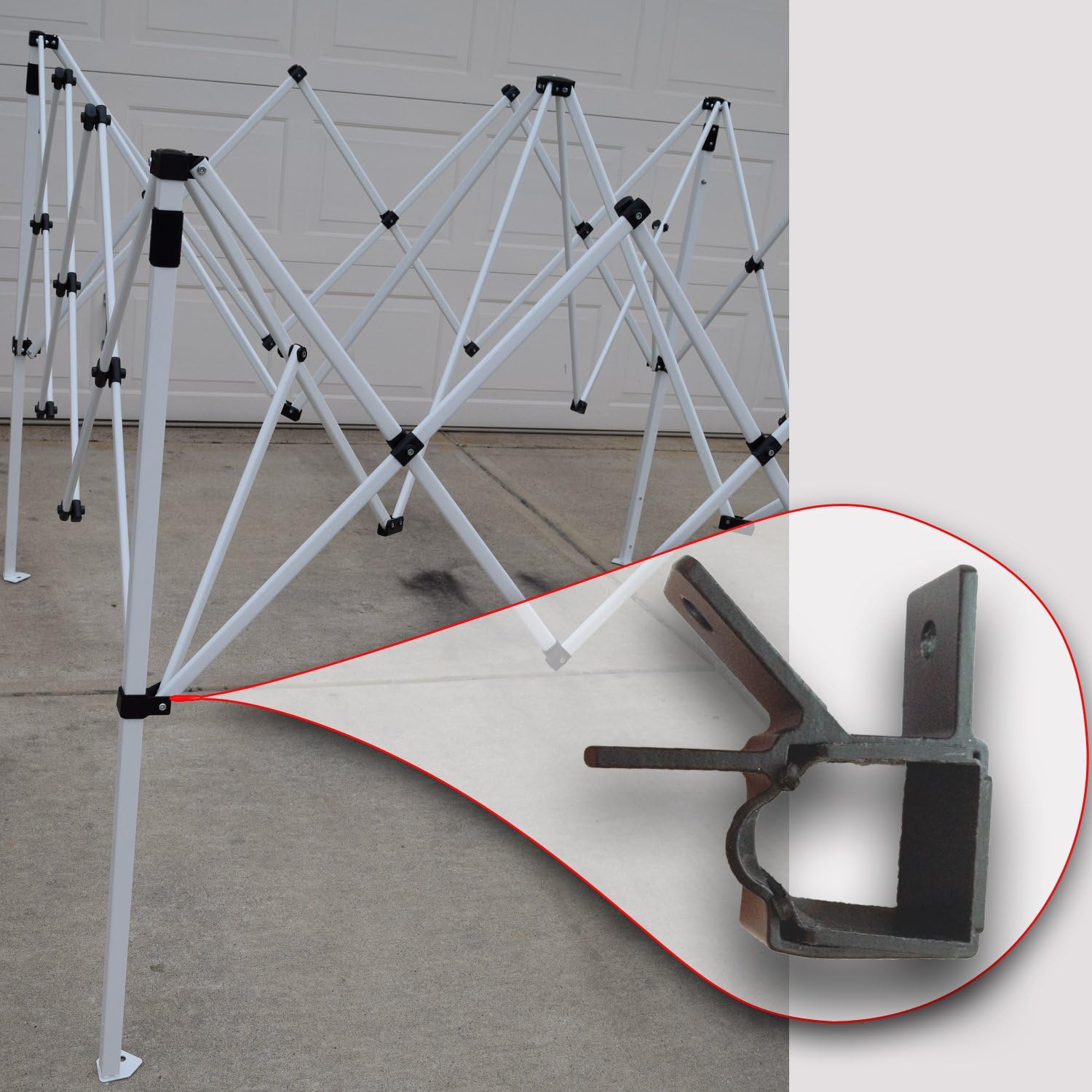 Ozak Trail 9 x 9 Slant Leg Canopy Gazebo Leg Slider Pole Bracket Connector Parts