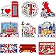 Tellegloww 18 Pcs London Fridge Magnet Magnetic London Refrigerator Stickers Metal London Magnet London Souvenirs Gifts Refrigerator Magnets Home Decoration Accessories
