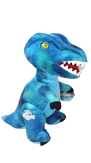 peluche velociraptor blue