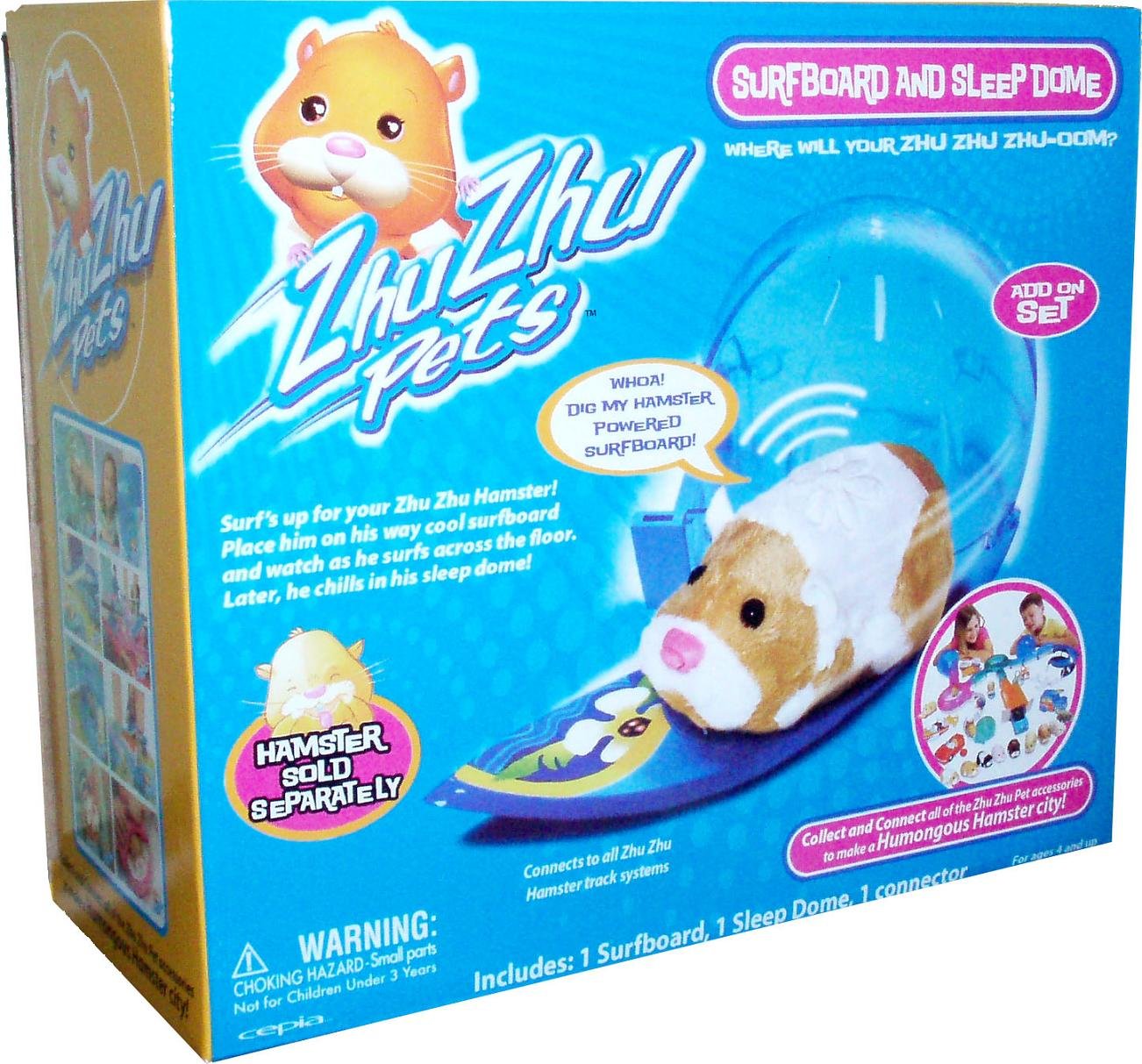 Zhu Zhu Pets Hamster Deluxe Accessory Kit Surfboard and Sleep Dome
