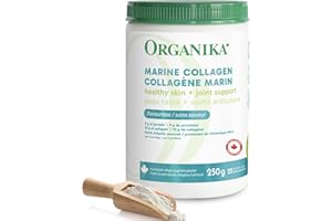 Organika Marine Collagen Powder – 5g Per Serving for Hair, Skin & Nails – Hydrolyzed Collagen Peptides Type 1 from Wild-Caugh