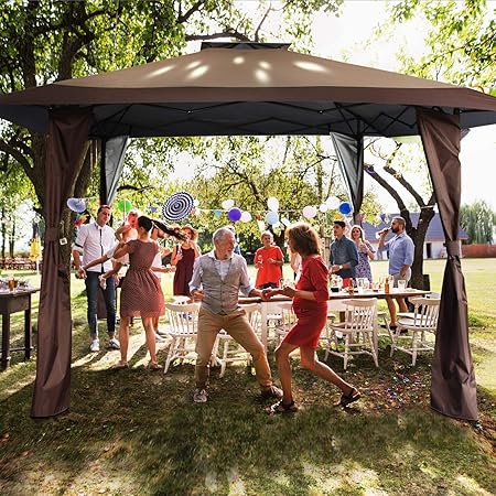 Amazon Com Phi Villa 13 X 13 Straight Leg Pop Up Canopy Gazebo