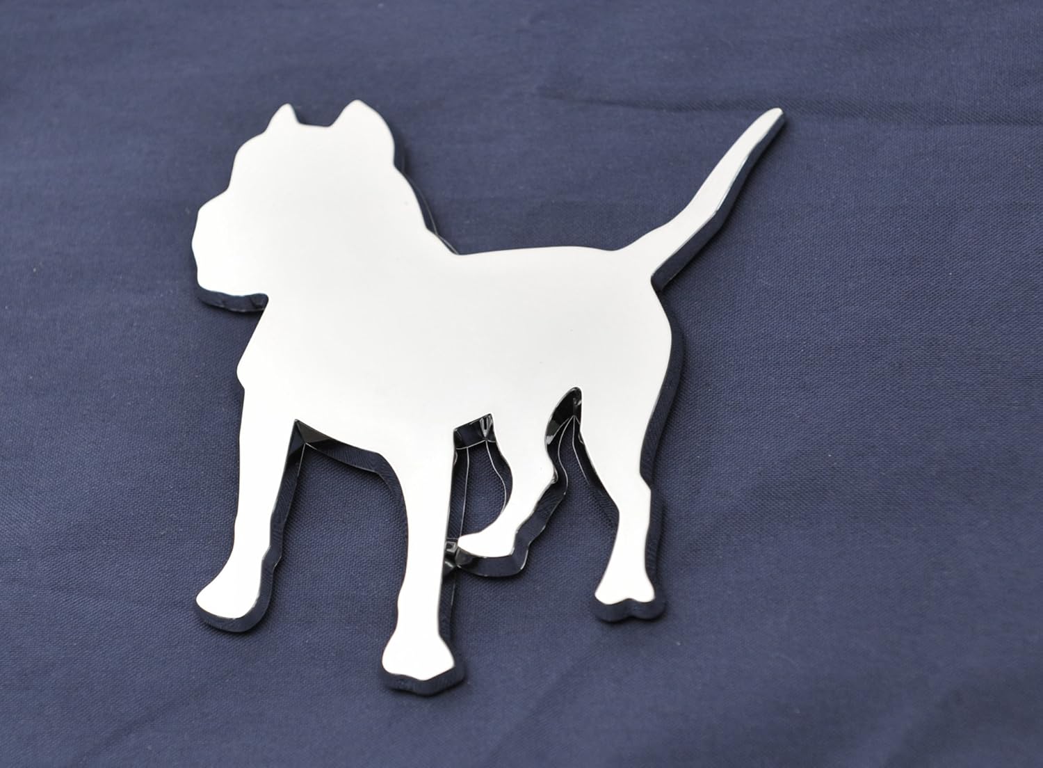 Pit Bull Chrome 3d Badge Dog Emblem Self Adhesive Automotive