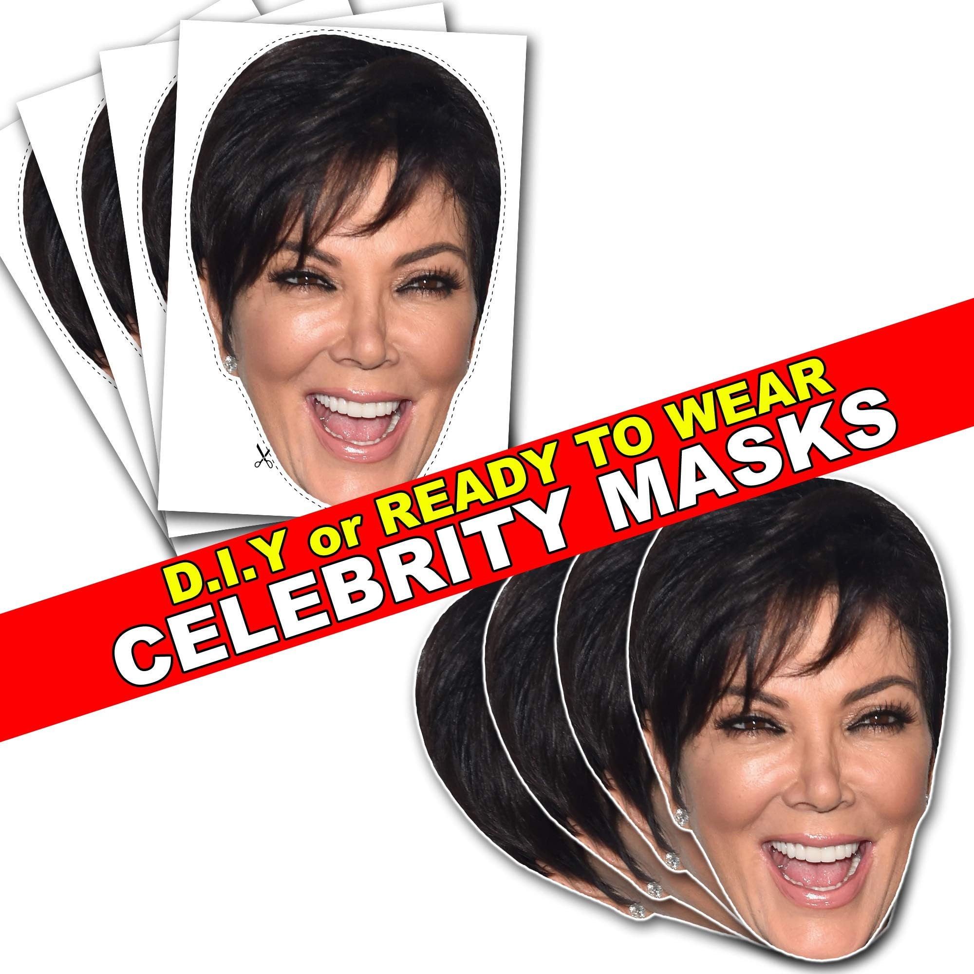 Party People 1 x Kris Kardashian - Celebrity Face Mask - Ready To Wear - Budget Range