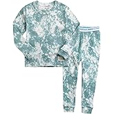 VAENAIT BABY 12M-12Y Toddler Kids Boys Girls 100% Cotton Marbling Tiedye Sung Fit Sleepwear Pajamas 2pcs Pjs Set