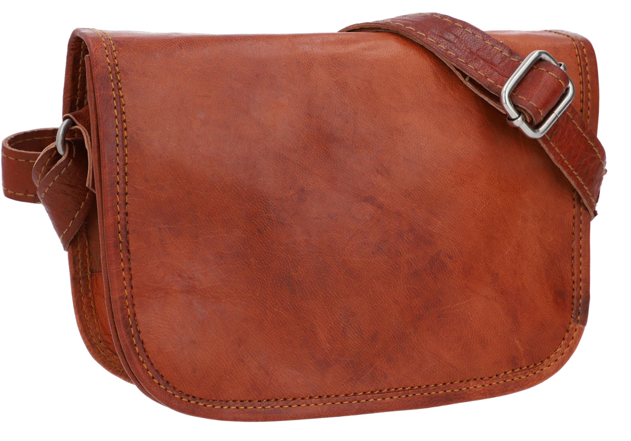 Gusti leather shoulder bag ladies genuine leather - medium sized vintage handbag brown, handmade crossbody bag, adjustable shoulder strap, leather bag ladies for everyday & leisure use