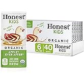 Honest Kids Appley Ever After, Organic Juice Drink, 6 Fl oz Juice Boxes, Pack Of 40, Apple