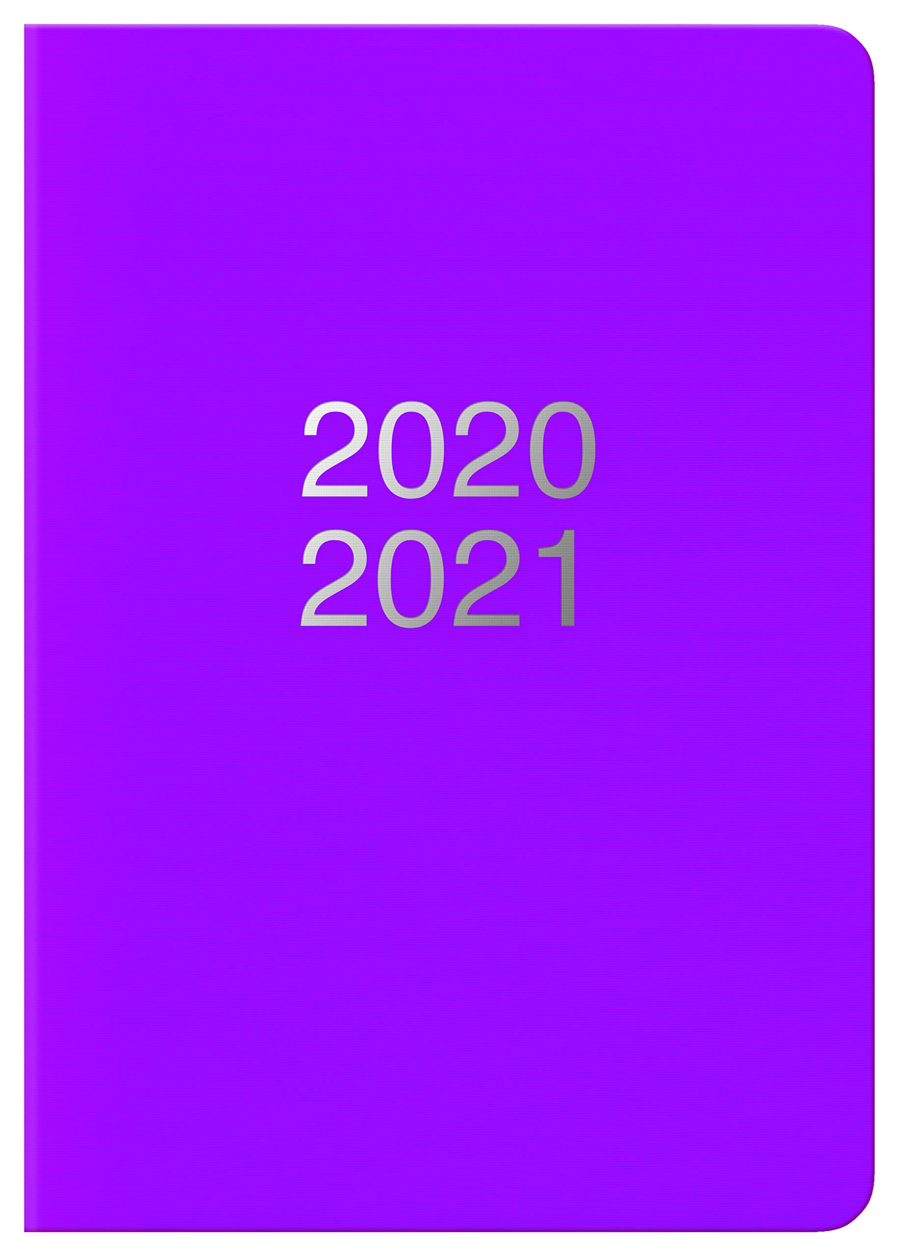 LETTS Dazzle A6 Day to a Page 20/21 Academic Diary Purple