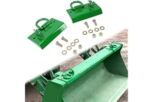 HECASA Tractor Bucket Hook Grab Hooks Compatible with John Deere Compact Tractor 1025R 2032R 3320 2520 Tractor Bucket Hooks D Rings Bolt on Heavy Duty