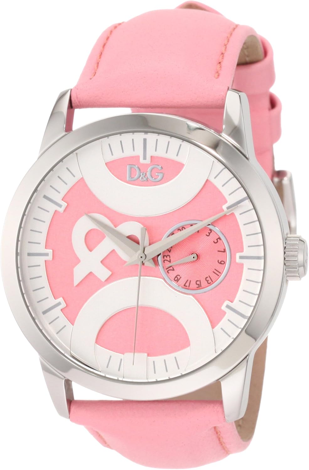 D&G Dolce & Gabbana Women's DW0756 Twin Tip Ext Round Analog Oversize