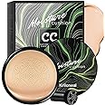 CC Cream Foundation Mushroom Head Air Cushion Face Makeup Moisturizing Concealer Waterproof Oil Control Long-Lasting Nude Makeup Even Skin Tone for All Skin Types (Nature)