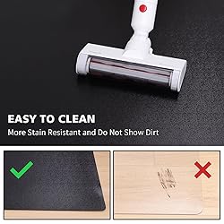 FURKIT Vinyl Floor Mat for Home, Black Waterproof