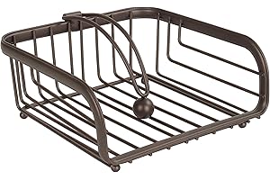 Spectrum Diversified Ashley Weighted Napkin Holder, Bronze