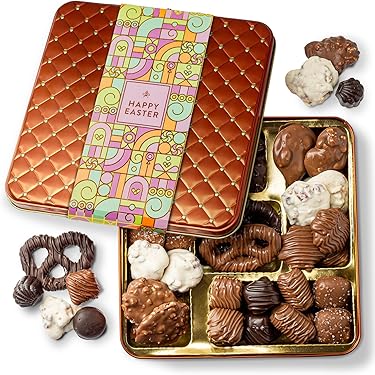 Sweet Shoppe Easter Chocolate Hamper Gift Box – Assorted Chocolate Bars, Letterbox-Sized Easter Treat Gift For All