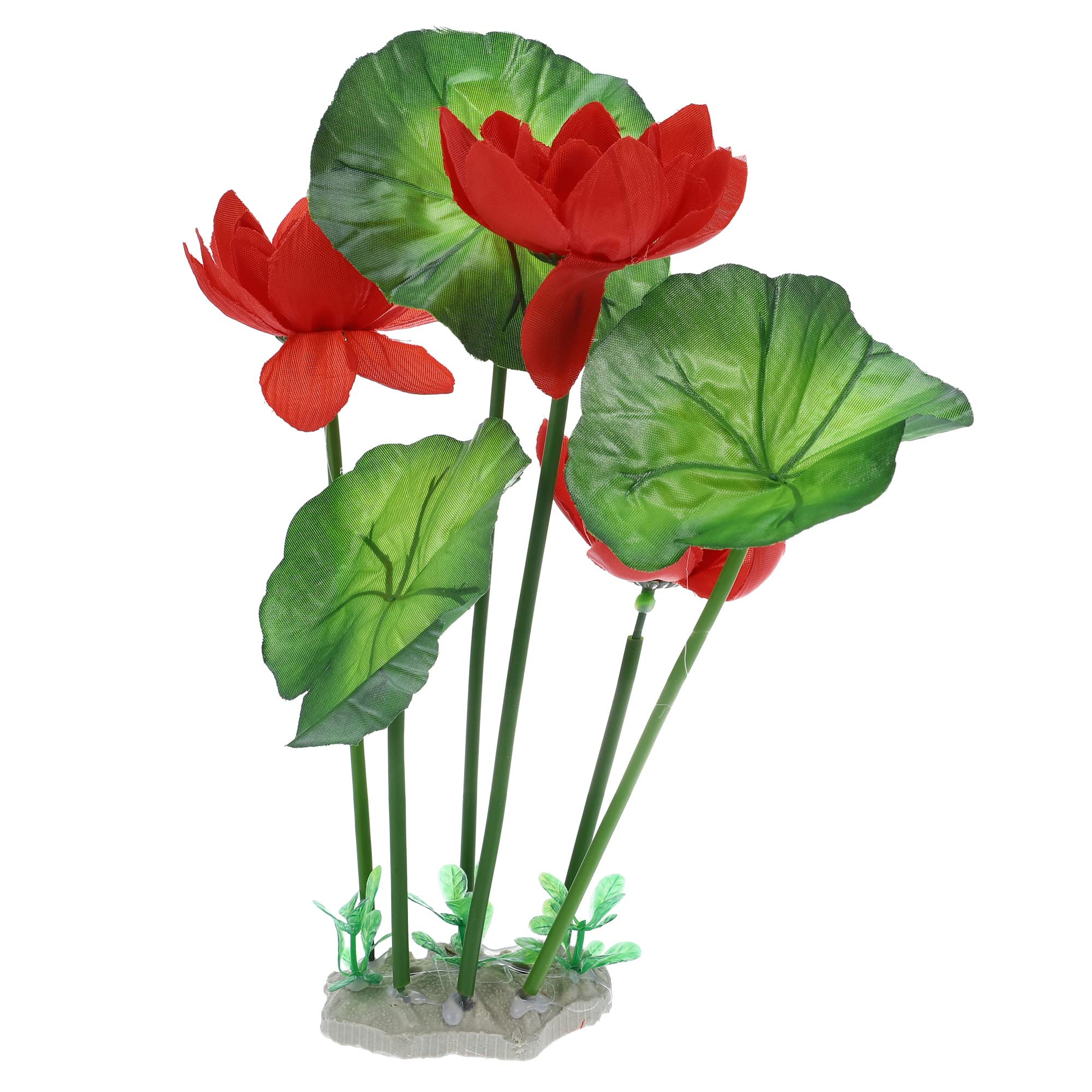 VOCOSTE 1pcs Fish Tank Aquarium Decorations Plants, Red 10.24"