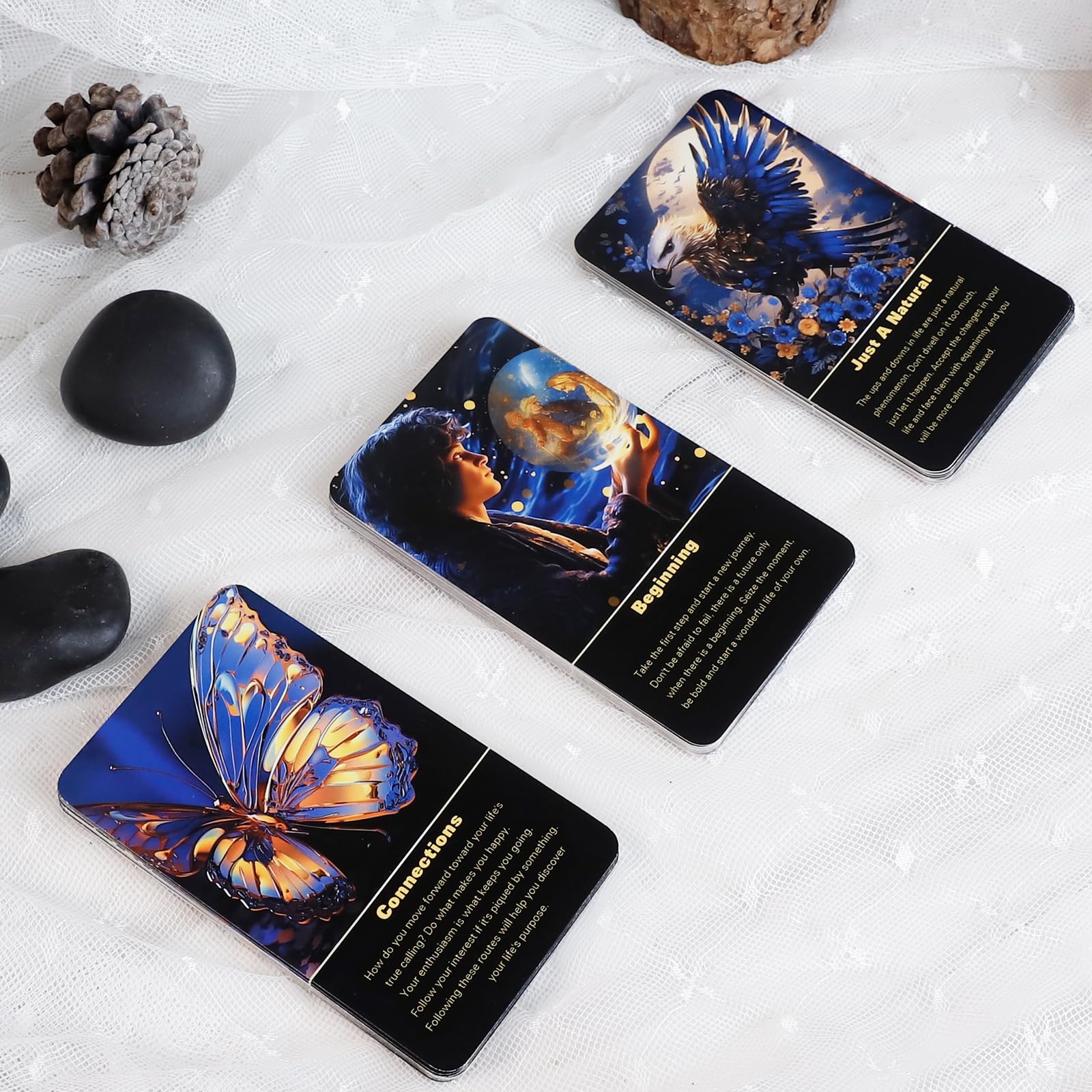 Akashic Oracle Cards Deck, Oracle Cards for Beginners, Energy Healing Oracle Cards,78 Oracle Deck Used for Career and Life Relationships,Spiritual Journey,Twin Flame, Soulmate, Karmic Connection