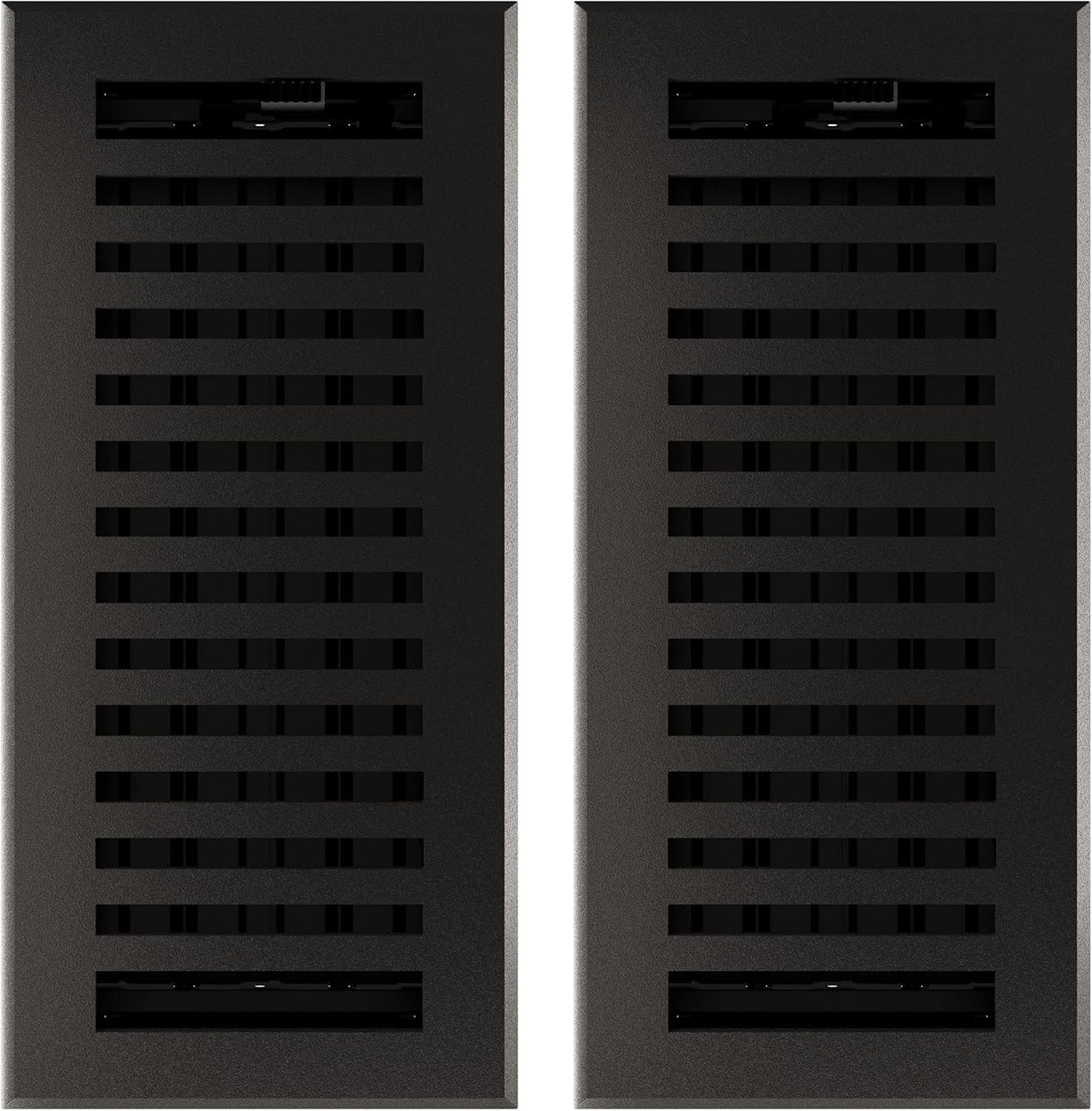 Registers, Grilles & Vents - Imperial RG3477 Cast Iron Montezuma Decorative Floor Register, 4 x 10-Inch, Matte Black, 2 Pack