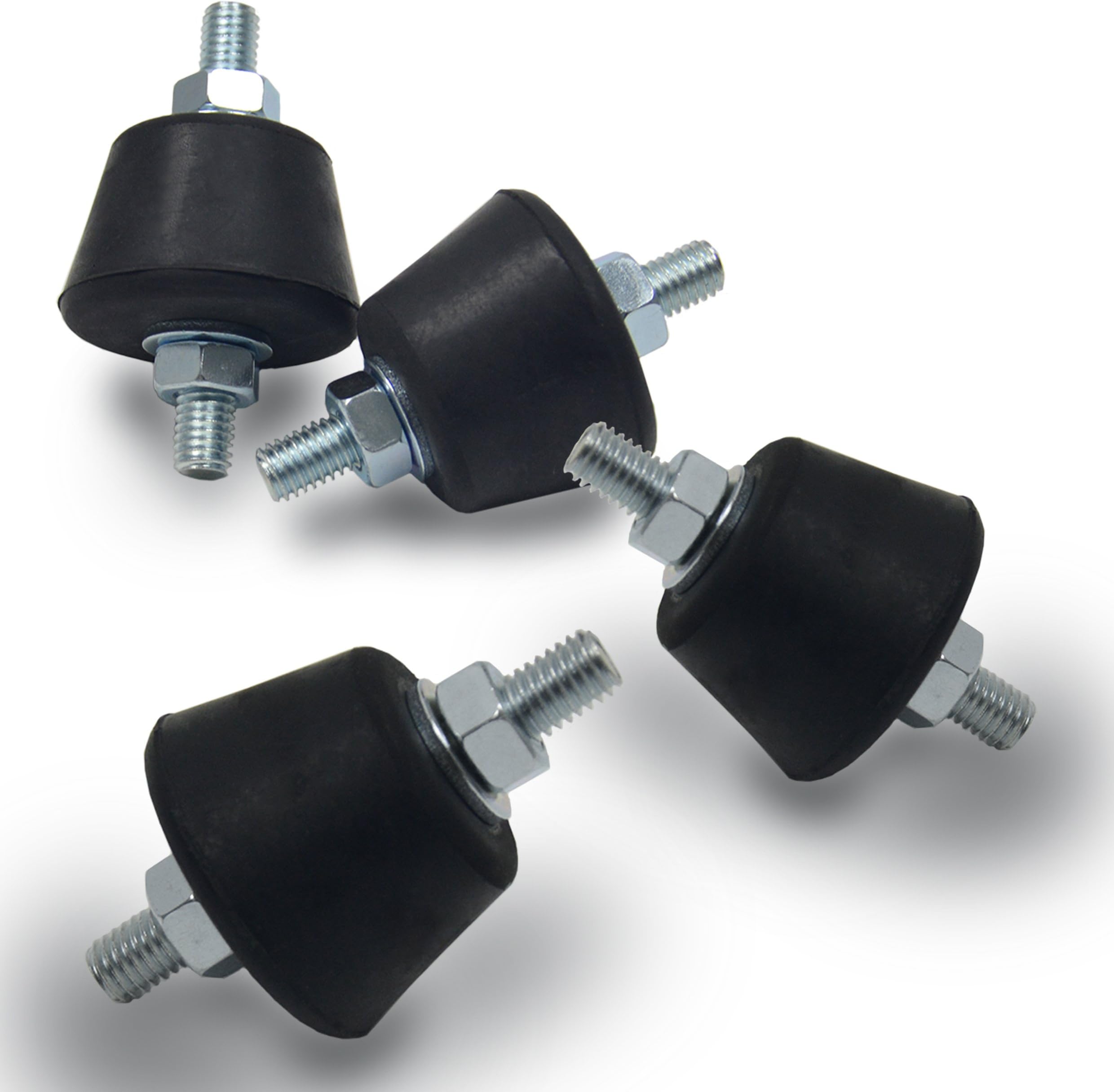 Anti Vibration Rubber Isolator Mounts with Studs Shock Absorber, M8-1.25