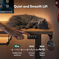 FEZIBO Standing Desk with Keyboard Tray, 63 × 24