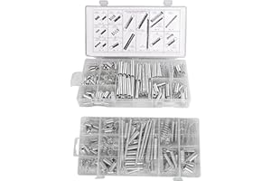 GENERIC 1/2 Sets Spring Assortment kit, 200pcs Heavy Steel Wire-Metal Extension Spring Replacement Kit (2)
