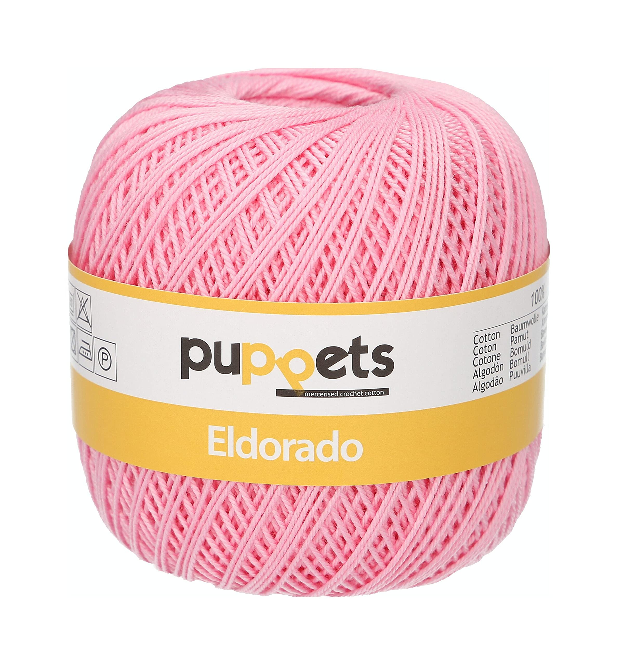 Puppets Crochet Yarn, Cotton, 7511, Stärke 6, 100g