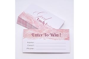 CLEVER SIGNS Raffle Tickets, 200-Pack, Enter to Win Cards, 3.5" x 2", Entry Form Cards for Contests, Auction Tickets for Ruffle, Raffle Tickets for Events