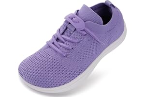 WHITIN Toddler/Little Kid Wide Barefoot Shoes | Slip on Zero Drop Minimalist Sneakers for Boys Girls | Adjustable No-Tie Lacing Design