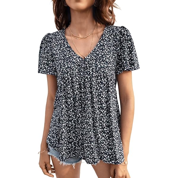Lands' End Women's Cotton Voile Mock Neck Blouse Small Honey