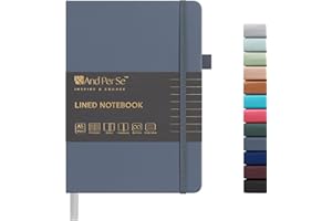 And Per Se Lined Journal Notebook, 160 Pages, A5 5.7 x 8 inches College Ruled Thick Paper Notebook Journals for Writing, Hard