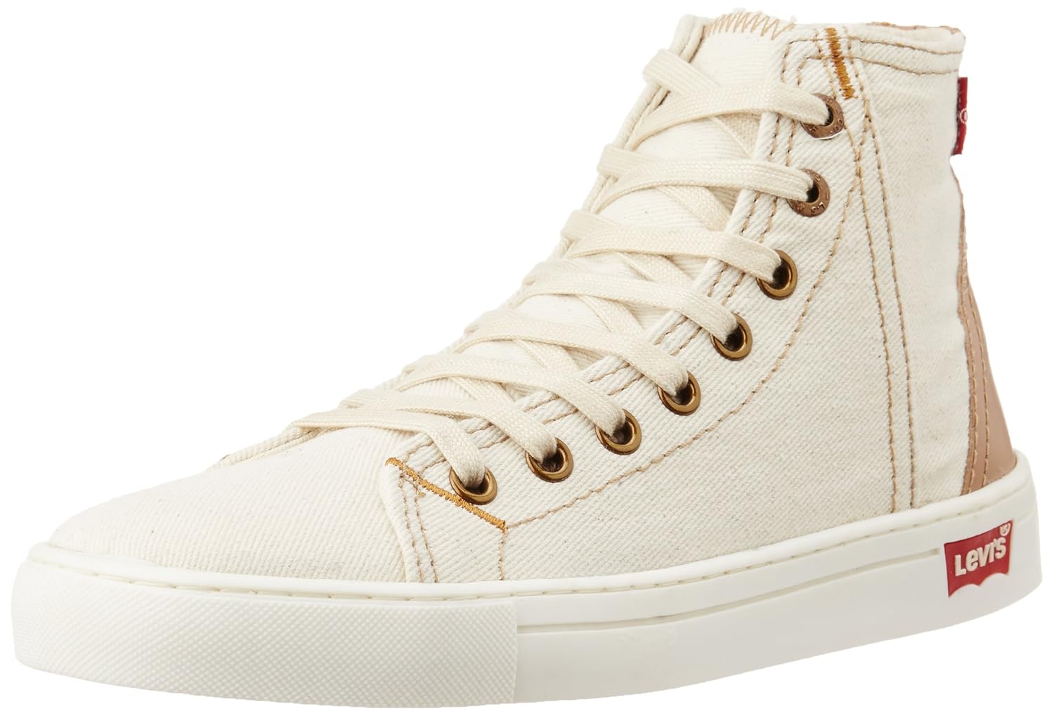 white levi's canvas shoes