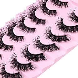 Mink Lashes Natural Look False Eyelashes Wispy Cat
