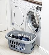JMS we create smile 60L Plastic Hipster Laundry Baskets Set of 2 Silver view 5