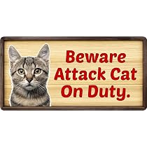 Attack Cat Sign Metal The Battle Cats 